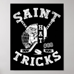 St Patricks Day Hockey Saint Hat Tricks Men Kids B Poster