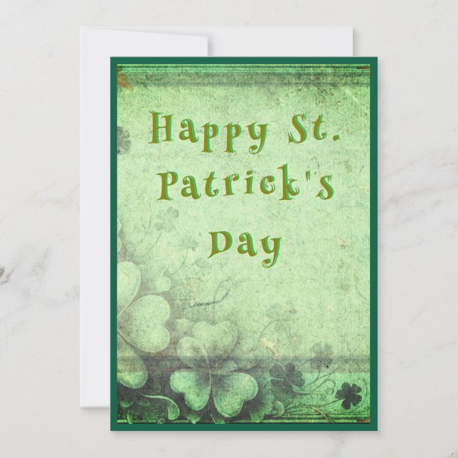 St Patrick's Day Holiday Card (Front)