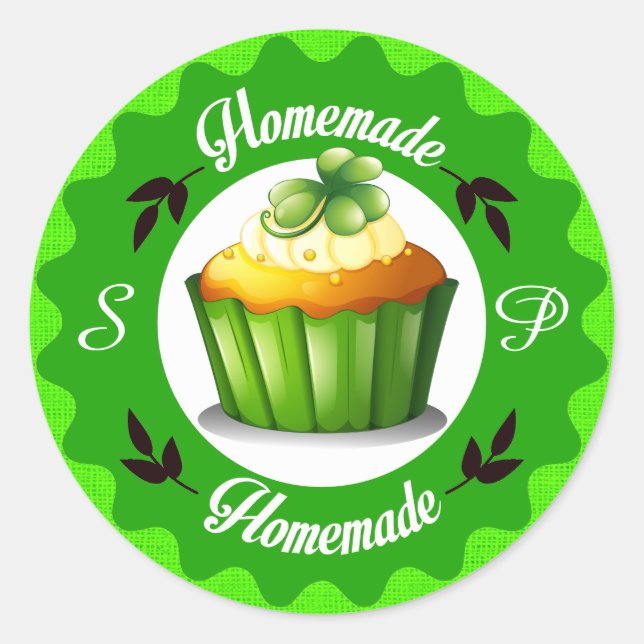 St. Patrick's Day Home Made Kitchen Sticker (Front)