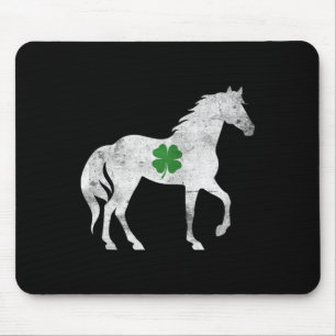 St Patrick's Day Horse Lover Mouse Pad