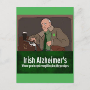  St Patrick's Day Humourous Irish Gangster  Postcard