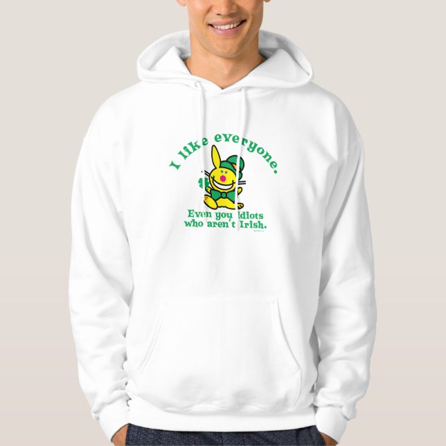 St Patrick's Day | I Like Everyone Hoodie (Front)