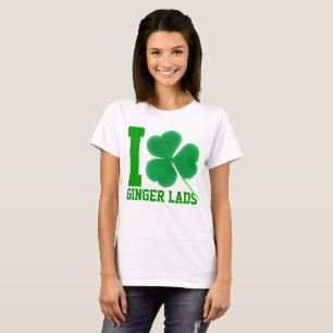 St. Patrick's Day I Love Irish Ginger Lads T-Shirt