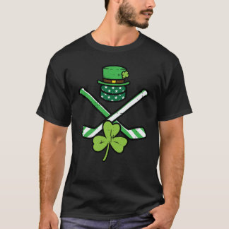 St Patricks Day Ice Hockey Saint Pattys Irish Men  T-Shirt
