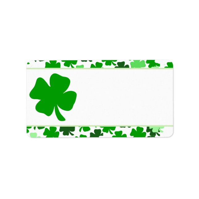 St. Patrick's Day Imprimer votre propre Étiquette (Devant)