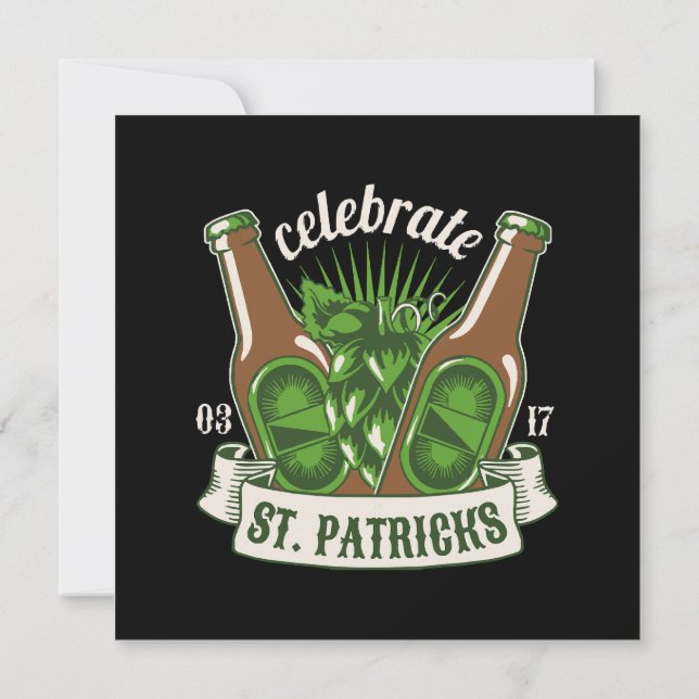 St patricks day invitation (Back)