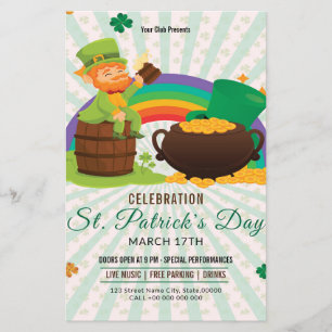 St Patrick's Day Invitation Flyer