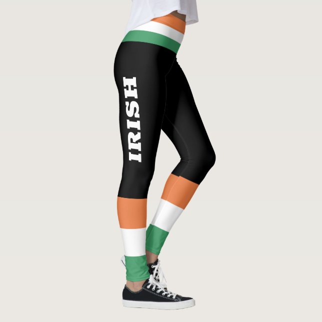 St Patrick's Day Ireland Flag Leggings (Right)