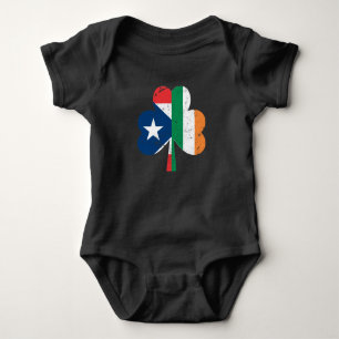 St Patricks Day Ireland Irish Puerto Rican Baby Bodysuit