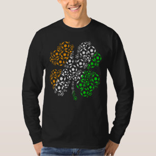 St. Patricks Day Ireland Soccer Retro Usa Flag Sha T-Shirt