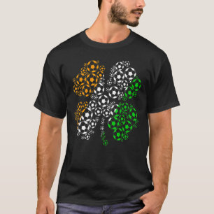 St. Patricks Day Ireland Soccer Retro Usa Flag Sha T-Shirt