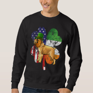 St Patricks Day Irish American Flag Brussels Griff Sweatshirt