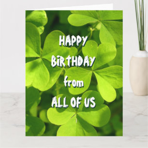 St. Patrick's Day Irish Birthday From All Card