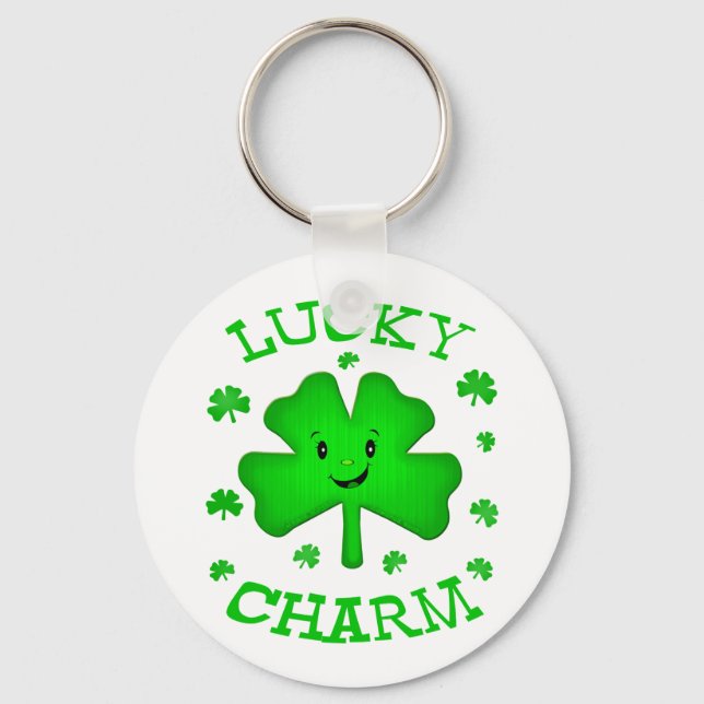St. Patrick's Day Irish Clover Keychain (Front)