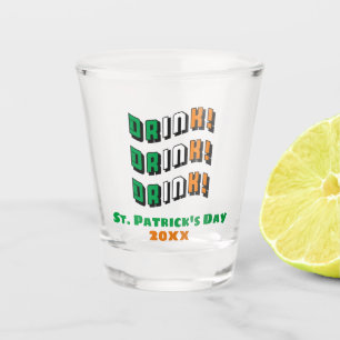 St Patricks Day Irish Cute Funny Drinking Shot Glass
