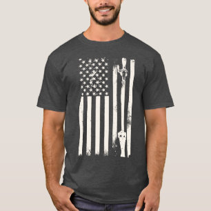 St Patricks Day Irish Draught Beer American Flag T-Shirt