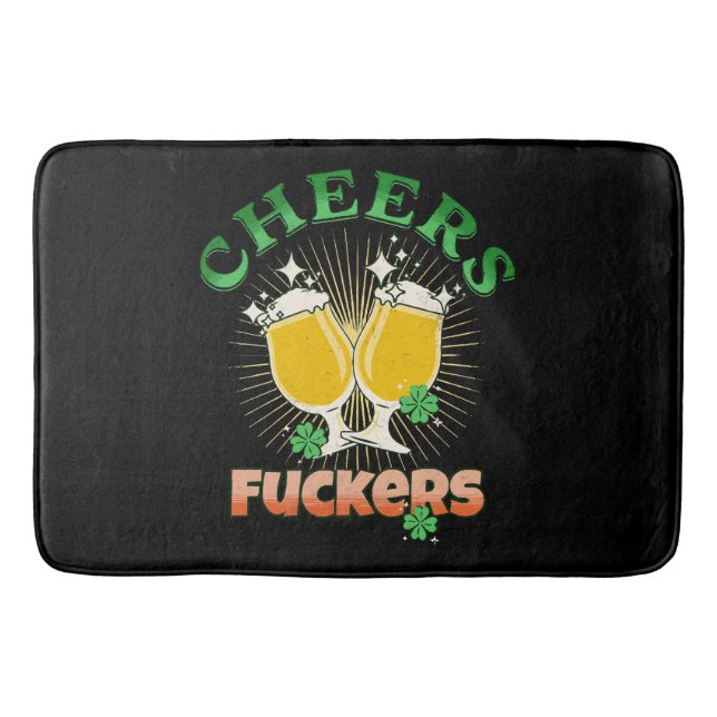  St Patricks Day Irish Drinkin Bath Mat (Front)