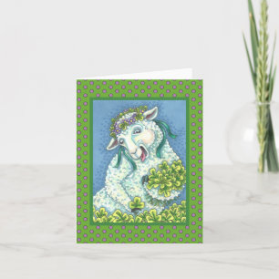 ST. PATRICK'S DAY IRISH EWE GREETING CARD Verse