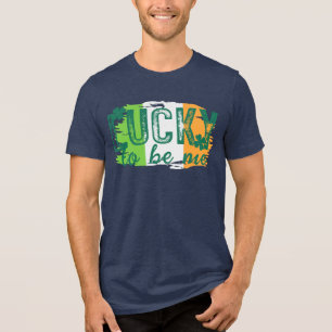 St. Patrick's Day Irish Flag T-Shirt Tri-Blend Shirt