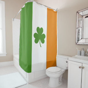 St Patrick's Day Irish Flag with Shamrock Clover