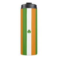 St Patrick's Day Irish Flag with Shamrock Clover