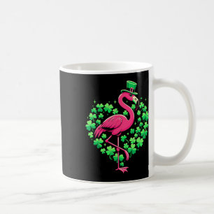 St Patricks Day Irish Flamingo  Coffee Mug