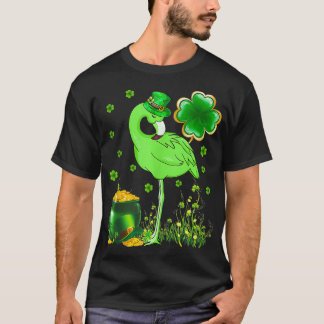 St Patricks Day Irish Flamingo Shamrock Saint Patt T-Shirt