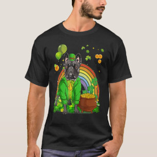 St Patricks Day Irish French Bulldogs Dog Leprecha T-Shirt