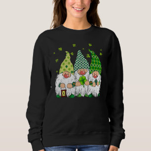 St Patricks Day Irish Gnomes Leprechauns Funky St  Sweatshirt