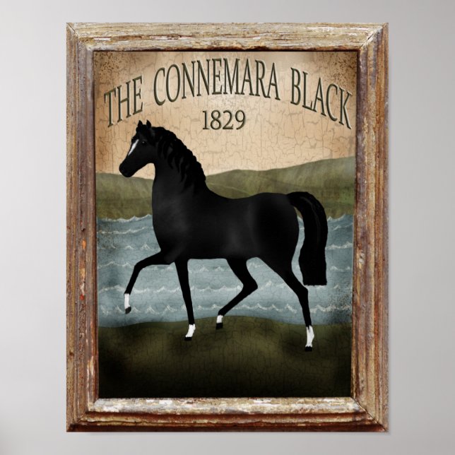 St Patricks Day Irish Horse,  custom Farm Sign (Front)