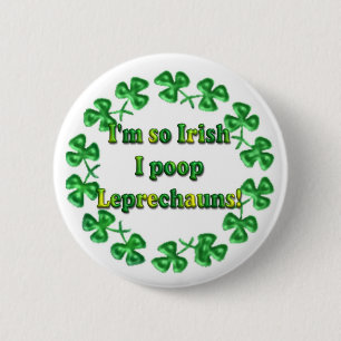 St. Patrick's Day Irish Humerous Buttons Pins