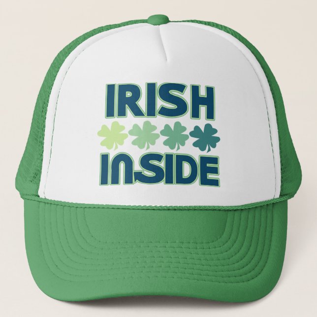 St. Patricks Day Irish Inside Trucker Hat (Front)
