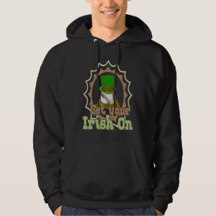 St Patrick's Day Irish Ireland Booze Gaelic Drinki Hoodie
