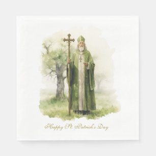 St. Patricks Day Irish Ireland Celtic Green Napkin
