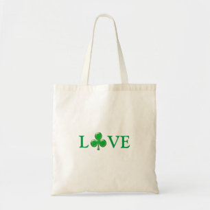 St. Patrick's Day Irish Love Green Clover Shamrock Tote Bag