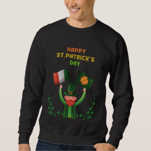 St. Patricks Day Irish- Lucky Irish Shamrock Sweatshirt
