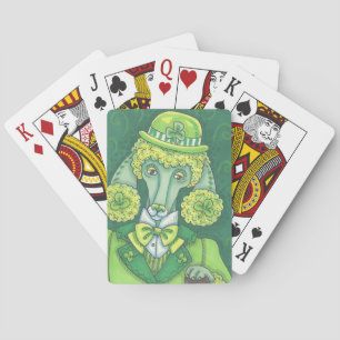 ST. PATRICK'S DAY IRISH POODLE PLAYING CARDS Poker