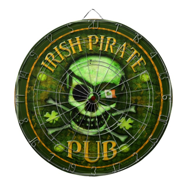 St. Patrick's Day Irish ProfiledInk Dart Board (Front)
