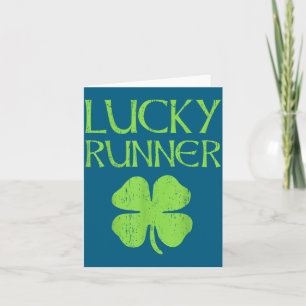 St. Patrick's Day Irish Running For Lucky Runners  Card