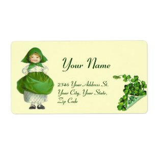 ST PATRICK'S DAY - IRLANDE, FILLE ET SHAMROCK