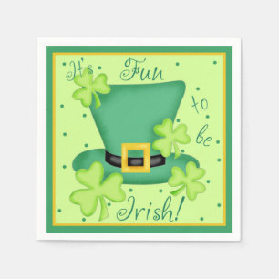 St. Patrick's Day Its Fun to be Irish Napkin