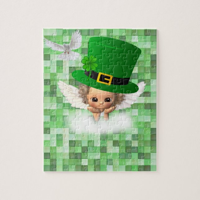 St. Patrick's Day Jigsaw Puzzle Angel (Vertical)