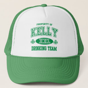 St Patricks Day Kelly Irish Drinking Team Trucker Hat