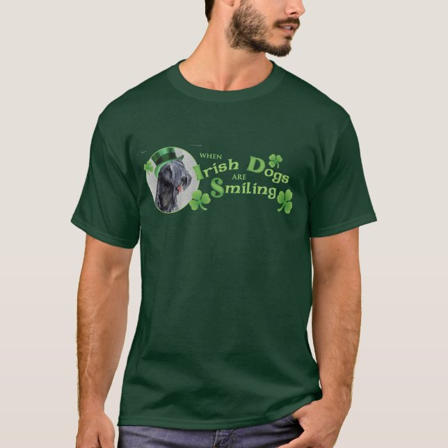 St. Patrick's Day Kerry Blue Terrier T-Shirt (Front)