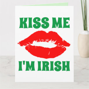  ST. PATRICK'S DAY KISS ME I'M IRISH CARDS