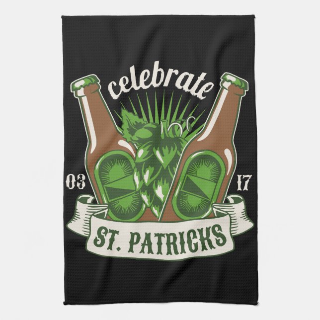 St patricks day kitchen towel (Vertical)