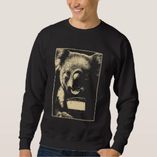 St Patricks Day Koala with Beer Animal Drinking Hu Sweatshirt