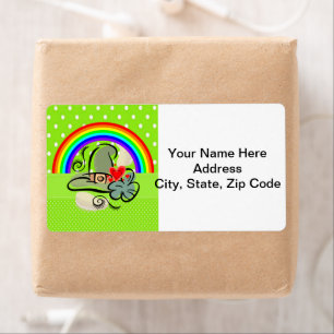 St. Patrick's Day Labels Rainbow
