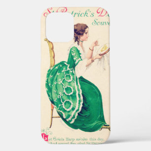 St. Patrick's Day Lady, Vintage iPhone 12 Case