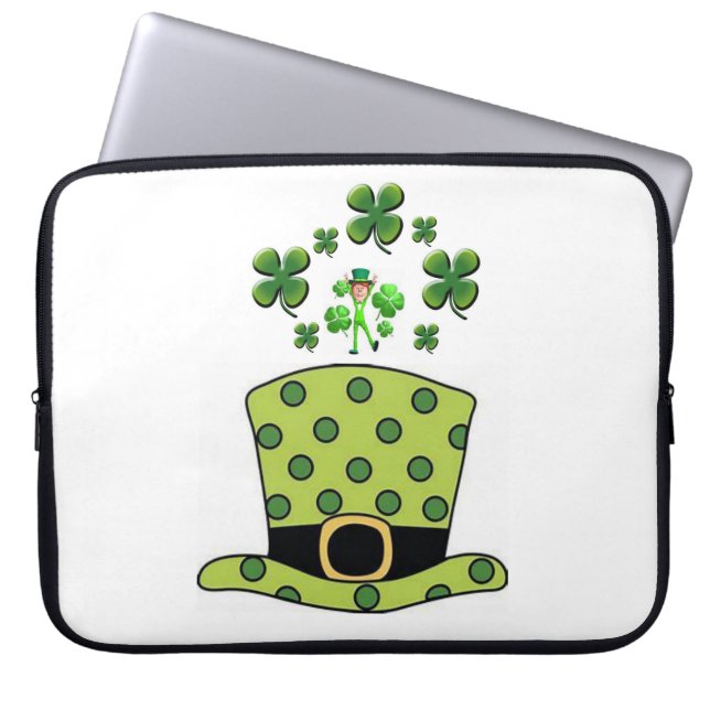 St. Patrick's Day Laptop Sleeve (Front)